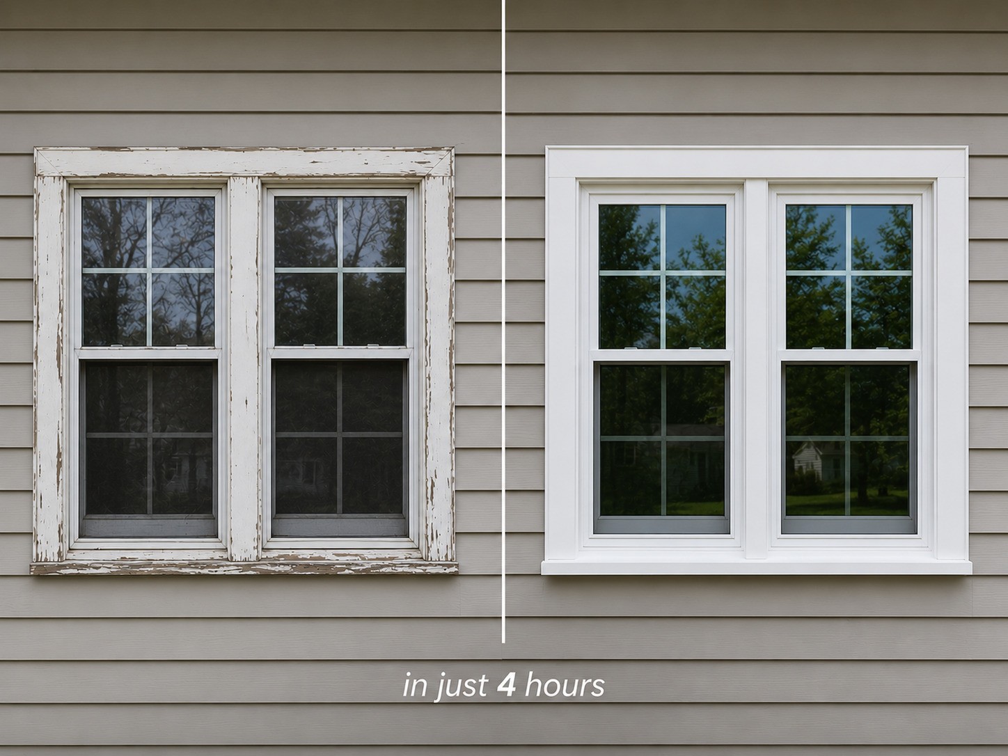 Window replacement before and after